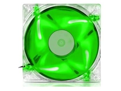 191631 evolveo 14l1gr led ventilator 140mm zeleny ien290770