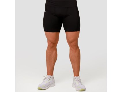 Kompresné šortky Mid Black - GymBeam (Veľkosť L)