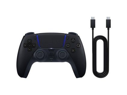 378829 ps5 dualsense wireless controller midnight black pc ready usb kabel ien575255