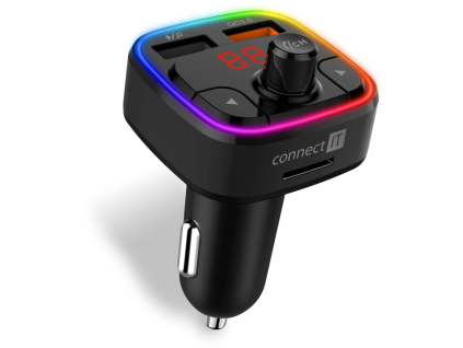 connect it carrgb bezdratovy fm transmitter 2xusb microsd cerny ien382369