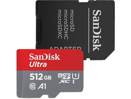 sandisk ultra microsdxc 512gb 150mb s a1 class10 uhs i adapter ien444142