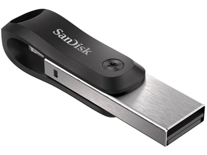 sandisk ixpand flash drive go 256gb usb a lightning ien444173