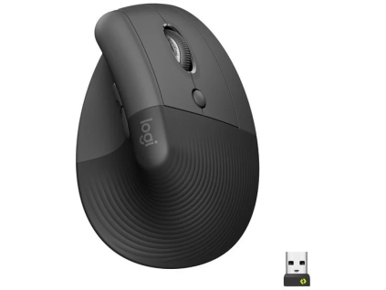 logitech lift vertical ergonomic mouse graphite ien433860