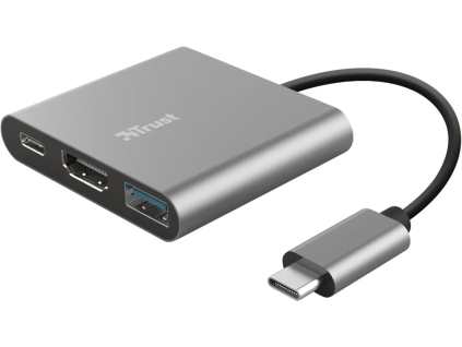 211485 trust dalyx 3 in 1 multiport usb c adapter ien370133