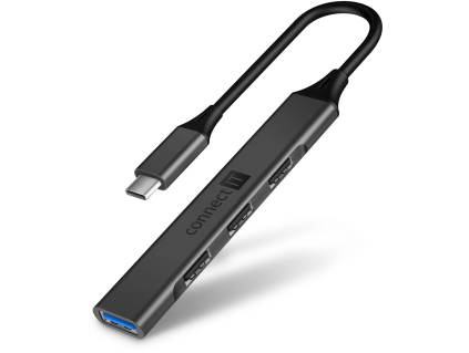 connect it usb c hub 1xusb a 3 0 3xusb a 2 0 externi antracitovy ien441765