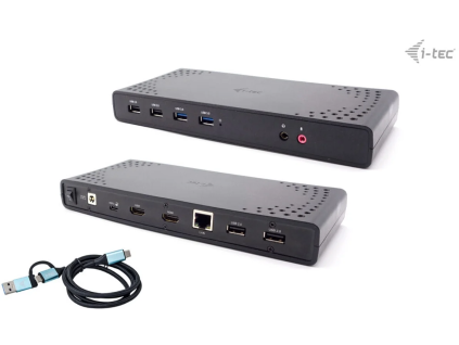 i tec usb 3 0 usb c thunderbolt 2x hdmi docking station pd 85w ien500190