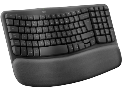 logitech wave keys wireless ergonomic keyboard graphite cz sk ien520483
