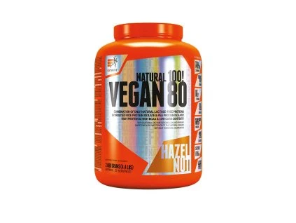 Extrifit Vegan 80 2000 g hazelnut (Příchuť oříšek)