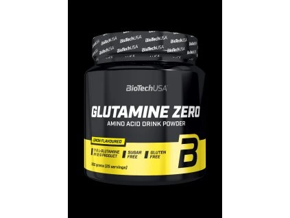 BioTech Glutamine Zero 300 g lemon (Příchuť citron)