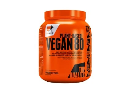 Extrifit Vegan 80 1000 g caramel (Příchuť karamel)