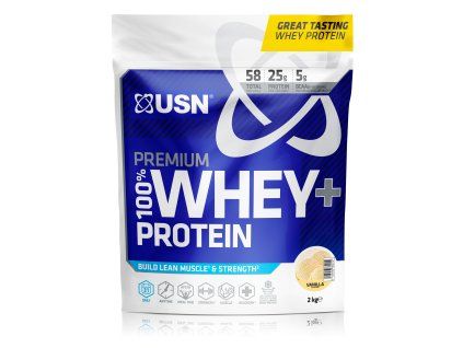 USN 100% Premium Whey Protein 2000 g vanilla (Příchuť vanilka)