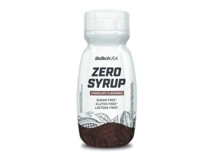 BioTech Zero Syrup 320 ml chocolate (Příchuť čokoláda)