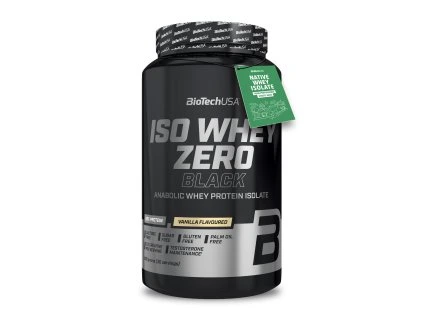 BioTech Iso Whey Zero Black 908 g vanilla (Příchuť vanilka)