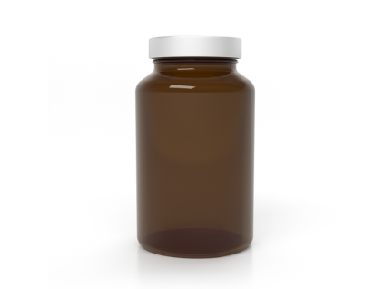 empty brown glass jar