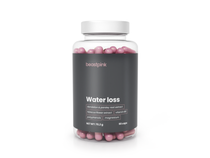 water loss 90 caps beastpink new