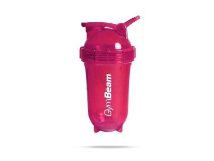 shaker tritan clear pink 500 ml gymbeam 1