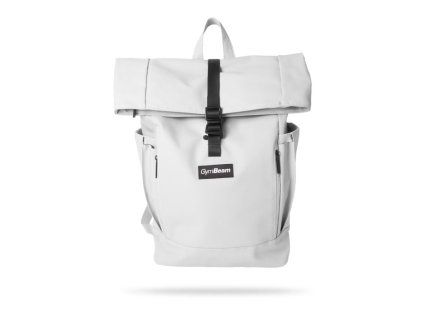 rolltop backpack white gymbeam 1