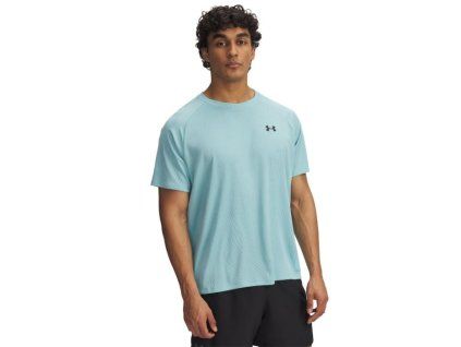 Tričko Tech Textured SS Modré - Under Armour (Veľkosť S)