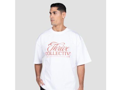 Tričko Thrive White - GymBeam (Veľkosť M)
