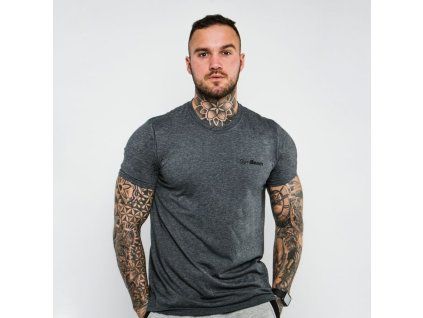 Tričko Basic Dark Grey - GymBeam (Veľkosť XXL)