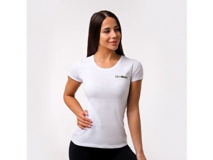 Dámske tričko Basic White - GymBeam (Veľkosť XL)