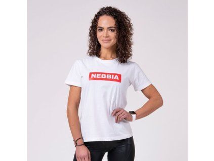 Dámske Tričko Basic White - NEBBIA (Veľkosť M)