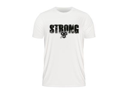 Tričko Strong White - BSN (Veľkosť S)