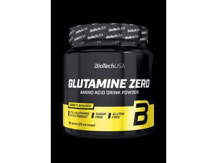 BioTech Glutamine Zero 300 g lemon (Príchuť citrón)