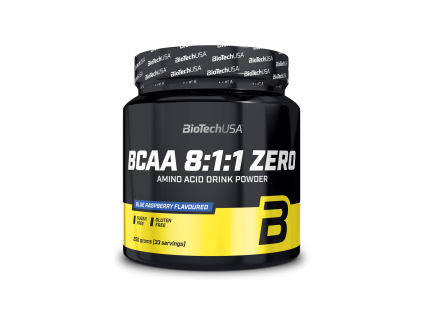 BioTech BCAA 8:1:1 Zero 250 g blue raspberry (Príchuť modrá malina)