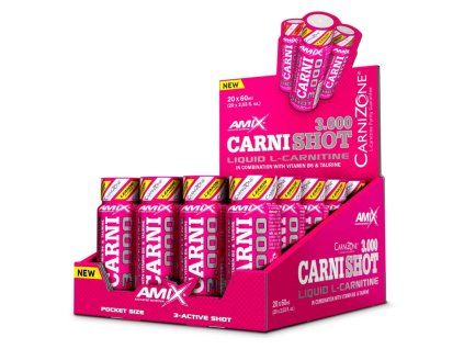 Amix CarniShot 3000 20 x 60 ml lemon (Príchuť citrón)
