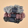 set of scrunchies mix beastpink 6