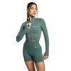 Dámský top Cropped Seamless Moss - STRIX (Veľkosť S)