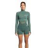 Dámský top Cropped Seamless Moss - STRIX (Veľkosť S)