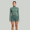 Dámský top Cropped Seamless Moss - STRIX (Veľkosť S)