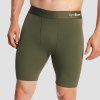 Pánske šortky Combat Olive Grey - GymBeam (Veľkosť S)