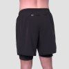 Šortky 2v1 Essence Black - GymBeam (Veľkosť XL)