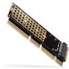 axagon pcem2 1u pcie nvme m 2 adapter ien334856