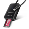 axagon adm2 cm usb c 10gbps m 2 nvme sata ssd adapter kabel usb c 10cm ien529234