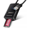 axagon adm2 am usb a 10gbps m 2 nvme sata ssd adapter kabel usb a 10cm ien542551