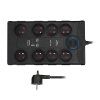 solight prepetova ochrana 8z usb a c 2m cerna ien554769