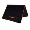 quick drying sports towel black orange gymbeam 1