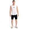 Tielko Combat White - GymBeam (Veľkosť S)