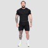 Seamless šortky Static Black - GymBeam (Veľkosť L)