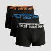 Pánske boxerky FIT Trunks 3Pack Black - GymBeam (Veľkosť S)