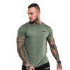 Tričko Basic Heather Military - GymBeam (Veľkosť XXL)