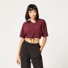 Dámske tričko Code Crop V Neck Red - SQUATWOLF (Veľkosť M)