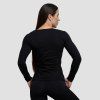 Dámske tričko s dlhým rukávom Basic Black - GymBeam (Veľkosť XS)