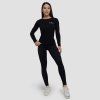 Dámske tričko s dlhým rukávom Basic Black - GymBeam (Veľkosť XS)