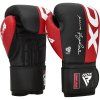 Boxerské rukavice F4 HOOK & LOOP Red - RDX (Veľkosť 16 OZ)
