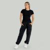 Dámske tričko Ribbed Black - STRIX (Veľkosť S)